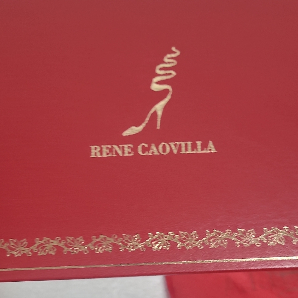 Rene Caovilla Silver Stiletto Heels Strappy Design - Picture 12 of 15